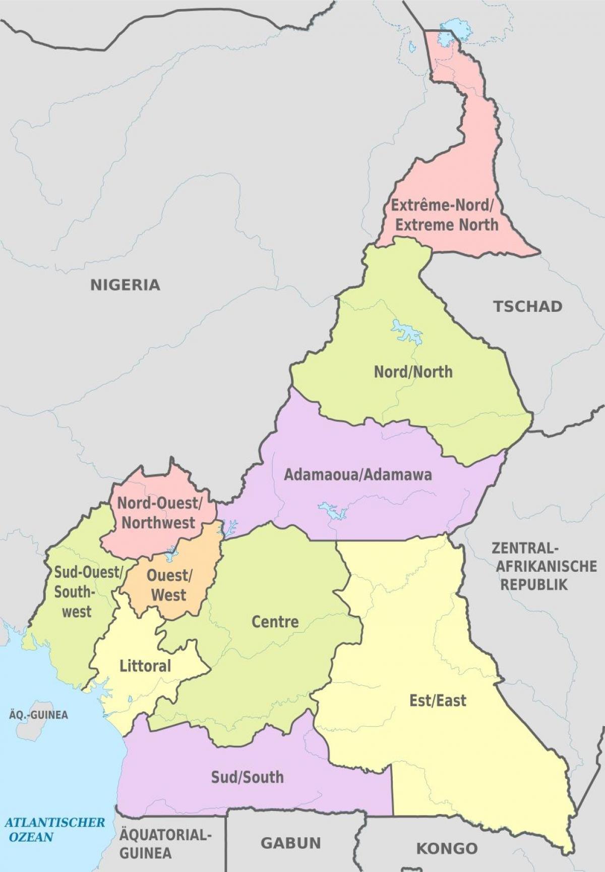 Kart inzibati-Kamerun
