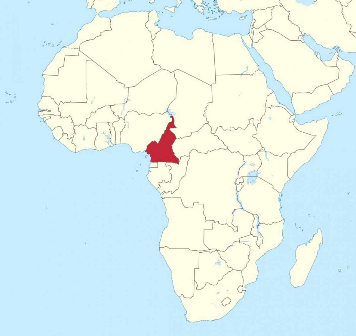 Kart Qərbi Afrikada Kamerun