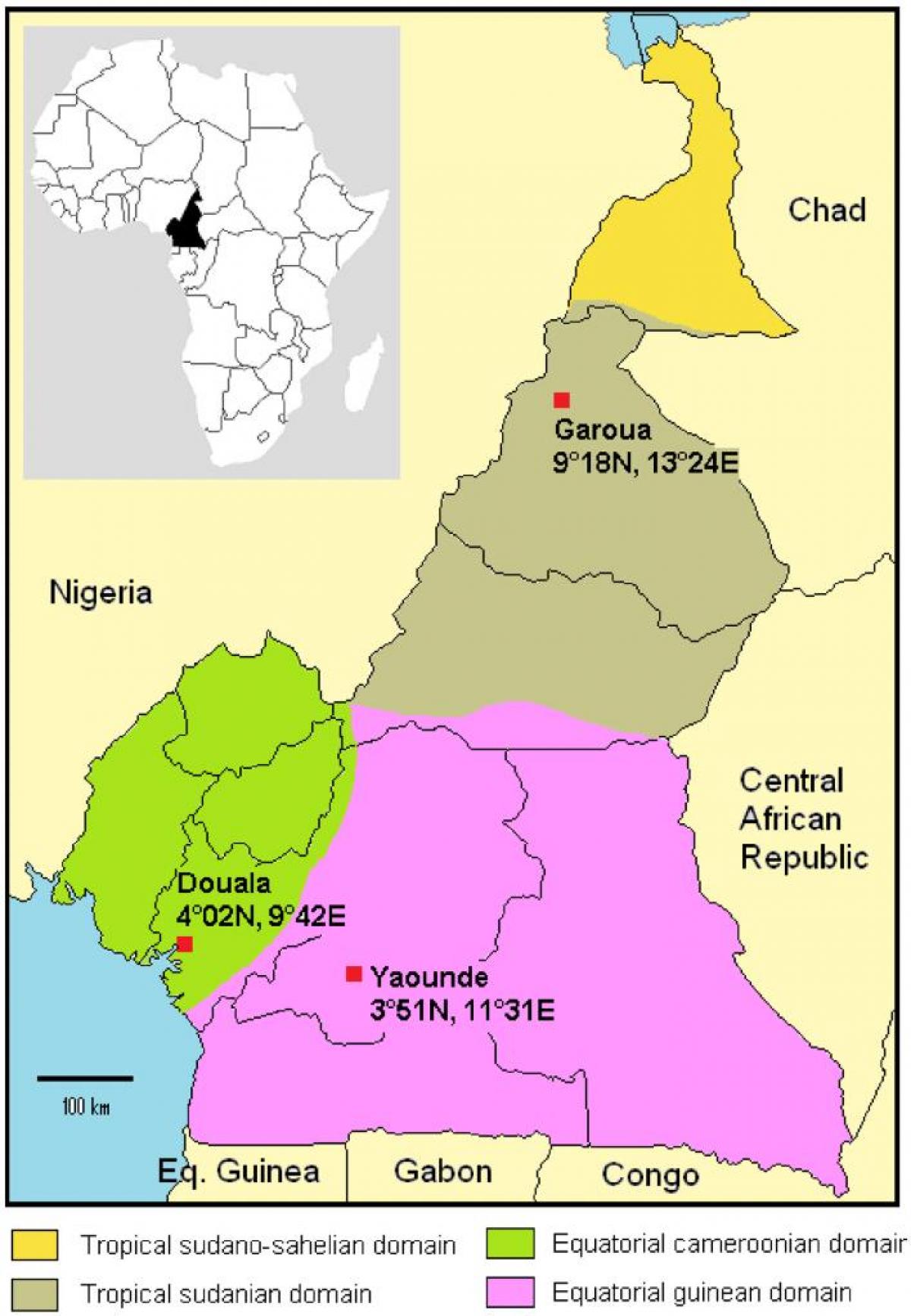 Kart Kamerun iqlim