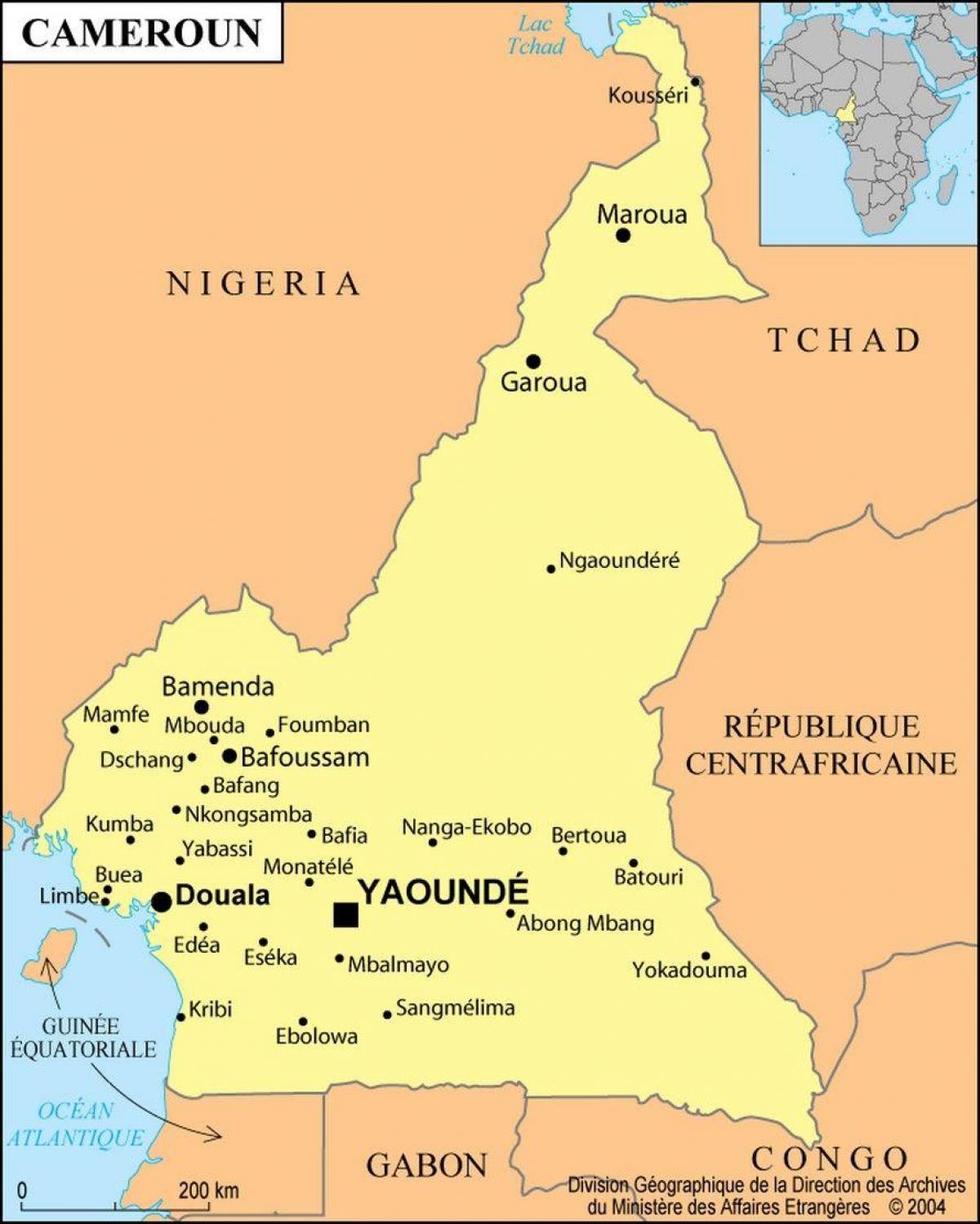 Kart дуала, Kamerun