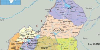 Kart regionların Kamerun 