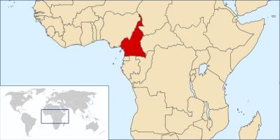Yeri Kamerun dünya xəritəsində
