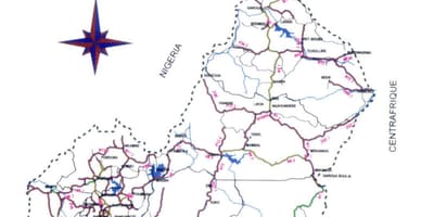 Kart yolların Kamerun 
